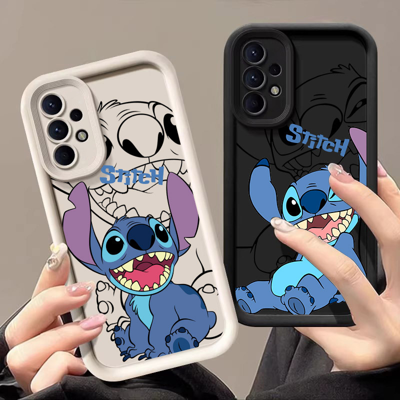 Stitch Bonito Anime Caso De Telefone Para Samsung Galaxy A55 A54 5G A52 A53 A72 4G A35 A34 A32 A25 A23 A21S A16 A15 A14