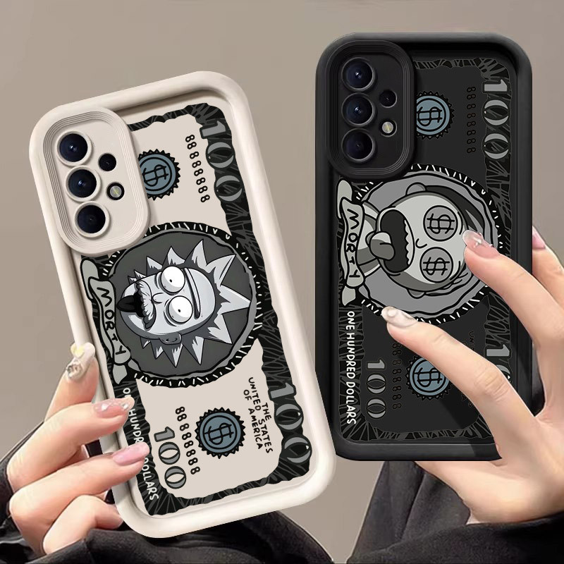 Capa De Telefone Rick E Mortie Art Para Samsung Galaxy A55 A54 5G A52 A53 A72 4G A35 A34 A32 A25 A23 A21S A16 A15 A14 A1