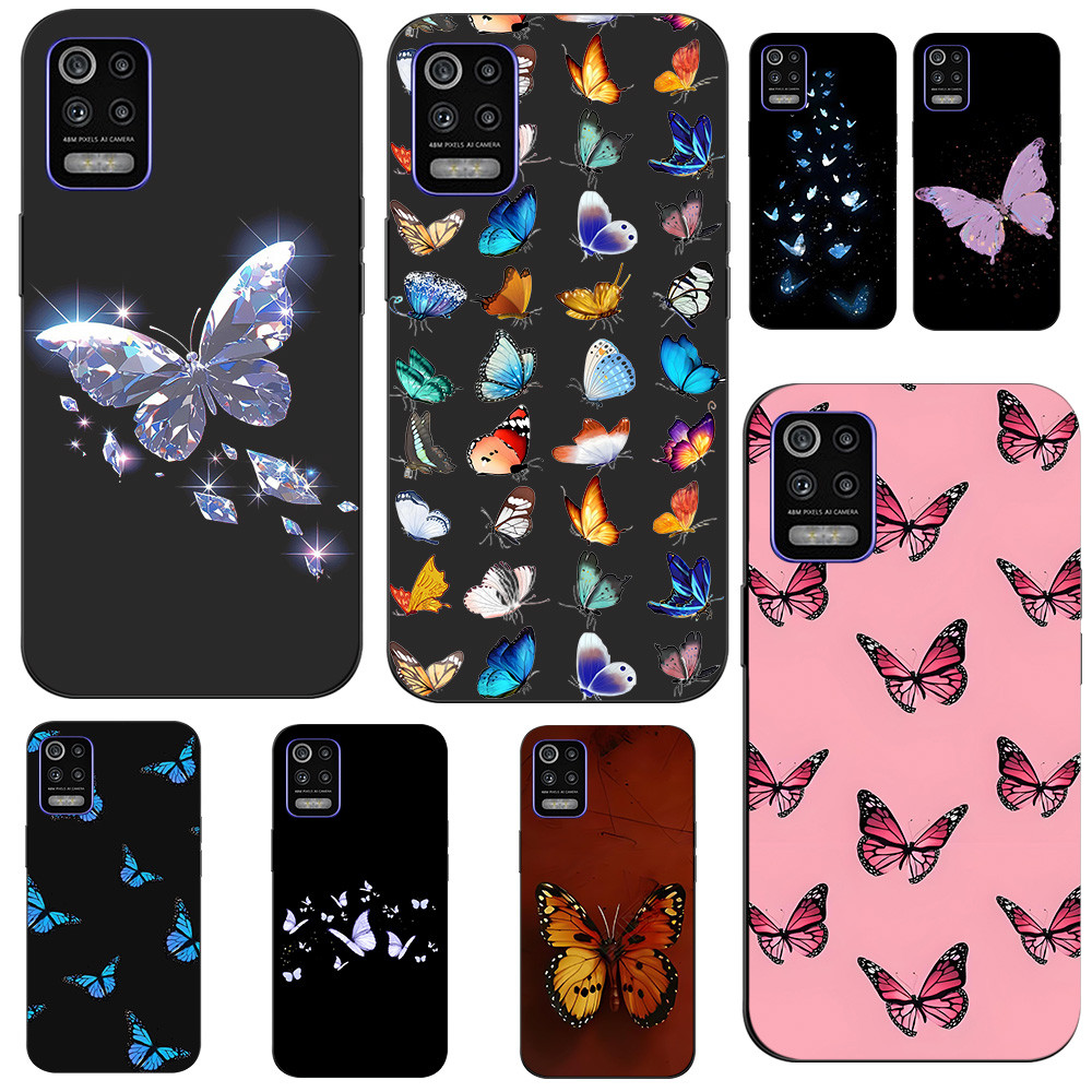 Capinha Borboleta Lg K62 2020 / K62 Plus Capinha De Borboleta Capinha iPhone Borboleta Capinha Flor Capinha Pink @10020