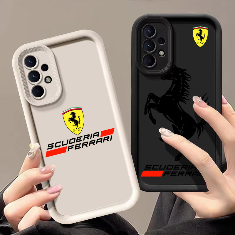 Capa De Telefone Ferrari Logo Cool Horse Para Samsung Galaxy A55 A54 5G A52 A53 A72 4G A35 A34 A32 A25 A23 A21S A16 A15 em Oferta na Shopee