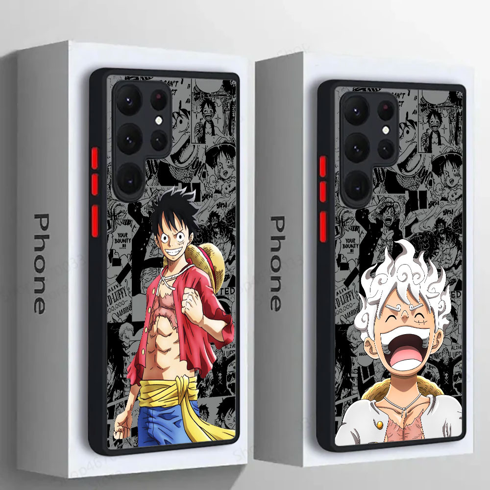 One Piece Monkey D Luffy GEAR 5 Anime Capa De Telefone De Silicone Para Samsung S25 Ultra S24 S23 S21 S20 FE S22 Plus S2