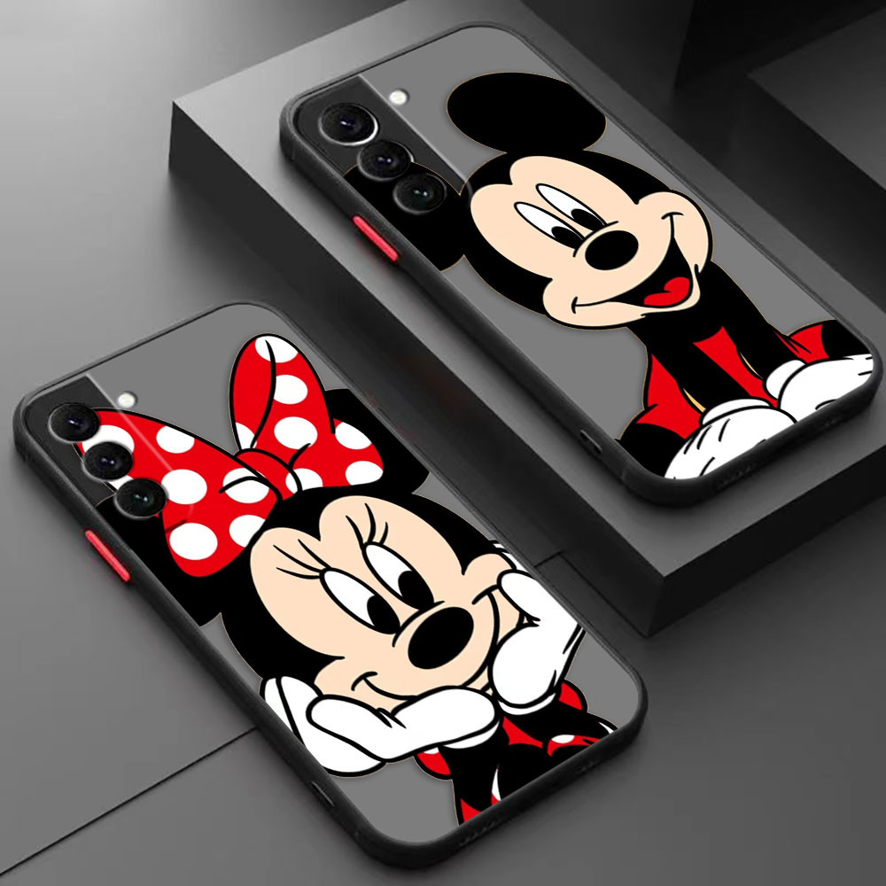 Capa De Telefone Celular Mickey Minnie Cartoon 7FS Para Samsung S20 S21 S22 S23 S24 S25 Ultra Plus 5G S20FE S21FE S23FE 