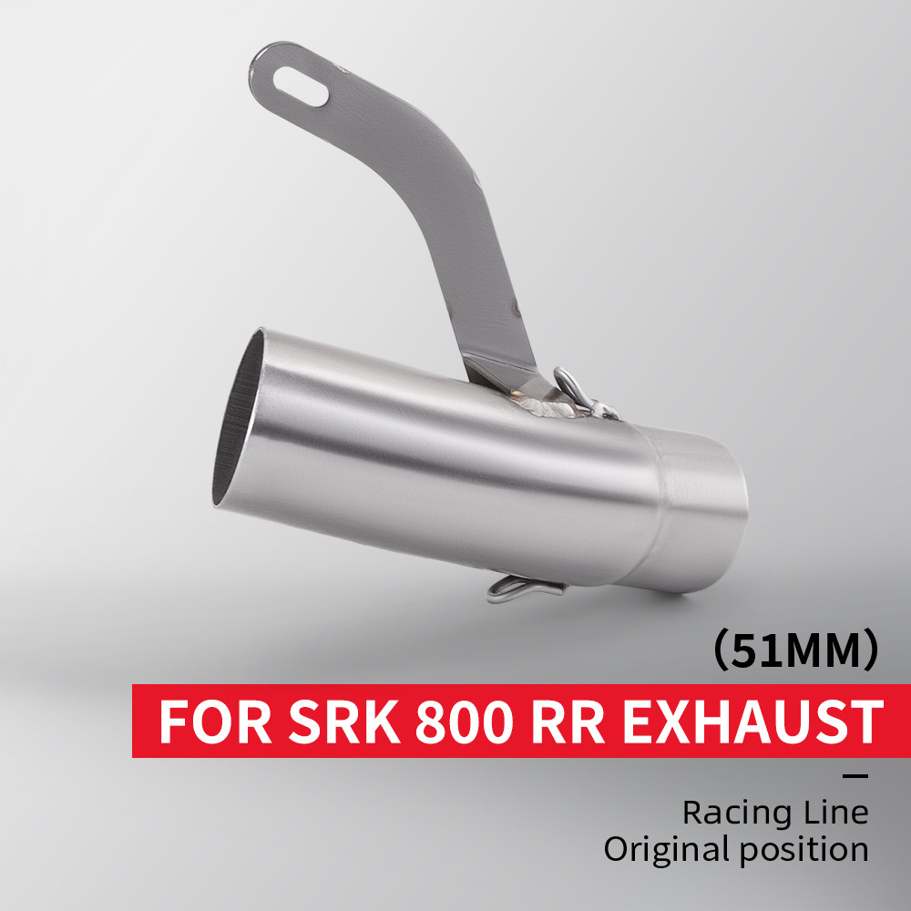 Escorregar Para QJMOTOR QJ800GS-G QJ 800 GS SRK800RR 2023 2024 Escape Da Motocicleta Modificado Tubo De Ligação Intermed