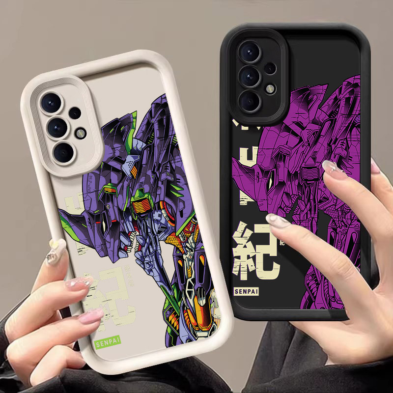 Japonês Mecha Neon Genesis Evangelion EVA 01 02 Anime Capa De Telefone Para Samsung Galaxy A55 A54 5G A52 A53 A72 4G A35