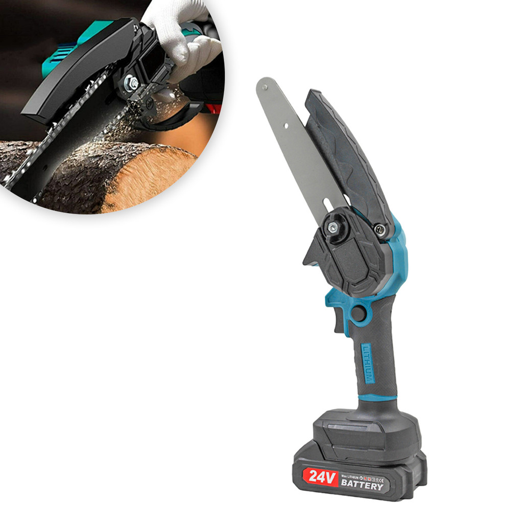 JS Motosserra Eletrica Portatil Poda-galho Bateria Recarregavel