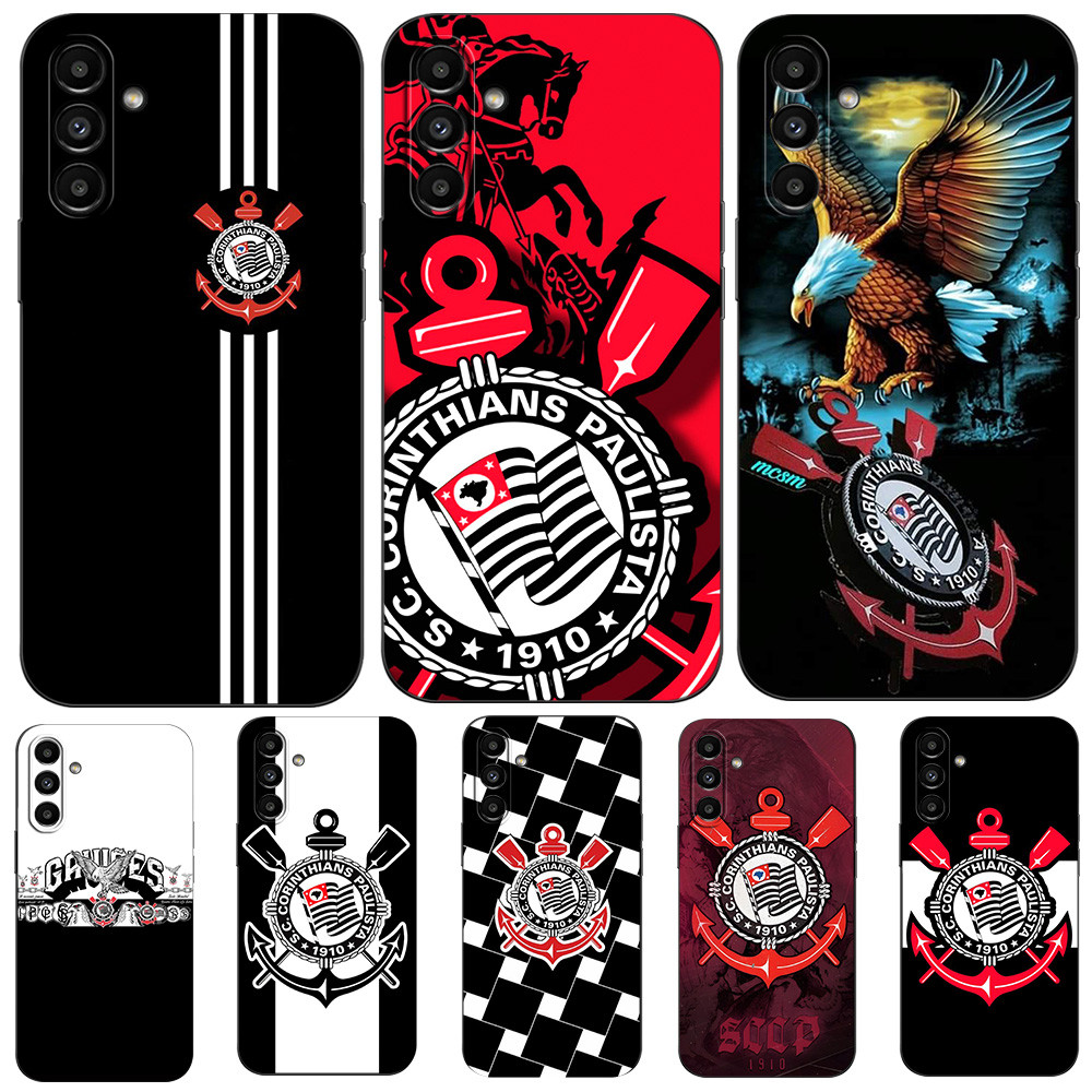 Para Samsung Galaxy A36 A26 A56 5G Capa De Silicone Preta tpu Corinthians em Oferta na Shopee