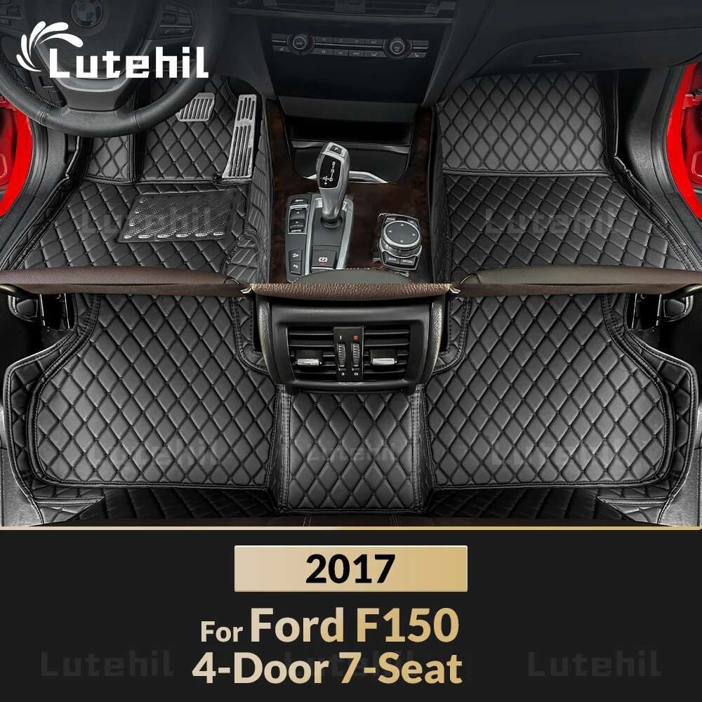 Tapetes De Carro Para Ford F150 4 Portas 7 Assentos 2017 Almofadas De Pé Personalizadas Capa De Tapete De Automóvel Aces