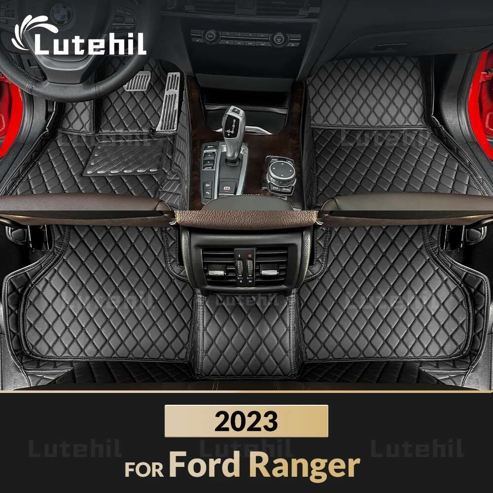 Tapetes De Carro Personalizados Para Ford Ranger 2023 , Capa De Carpete De Automóvel , Detalhes Interiores , Acessórios 