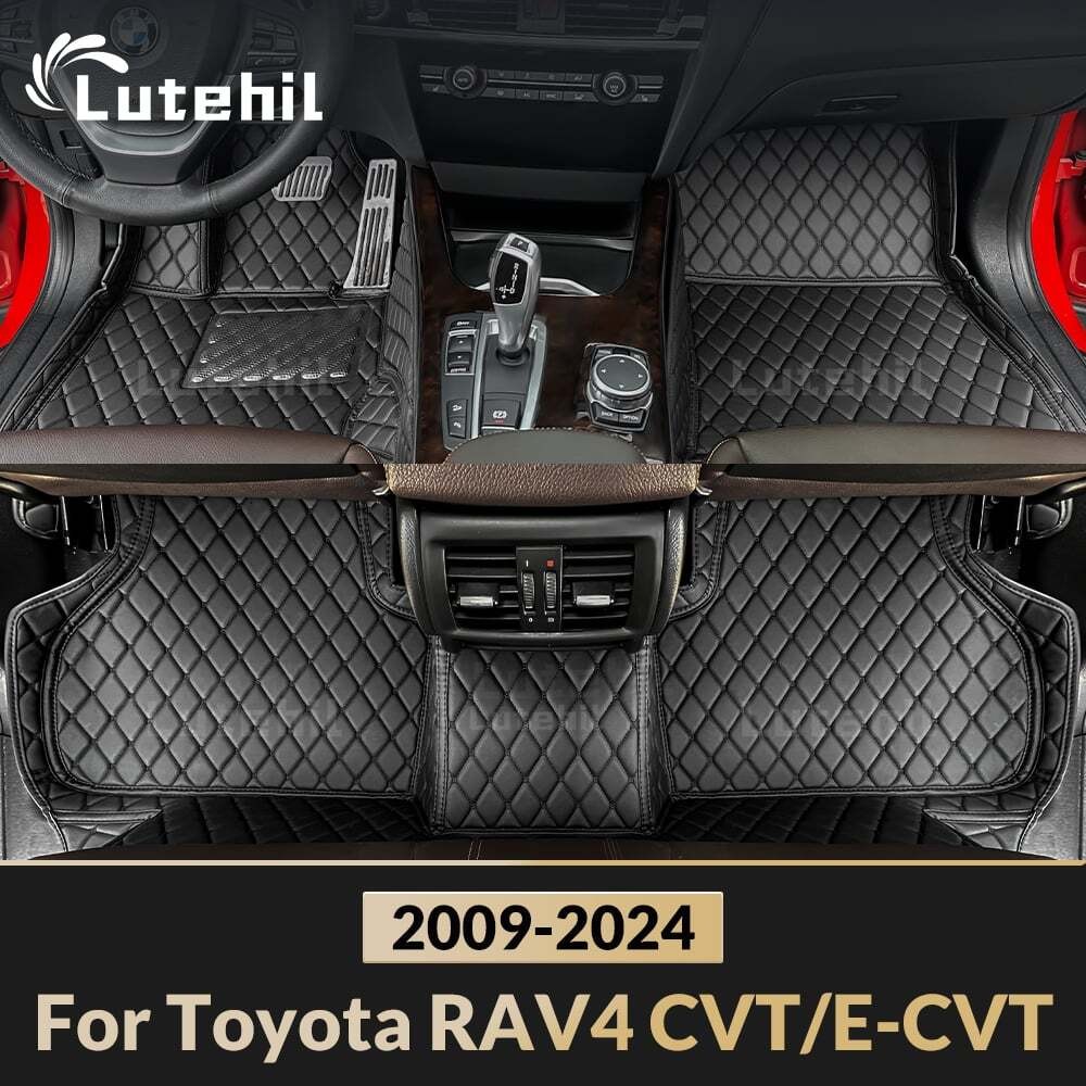 Para Toyota RAV4 Combustível (CVT)/Híbrido (E-) 2009-2024 Tapete De Carro Personalizado Capa De Automóvel Acessórios Int