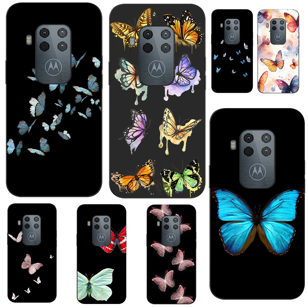 Capinha Borboleta Motorola Moto One Zoom Capinha De Borboleta Capinha iPhone Borboleta Capinha Flor Capinha Pink @10019