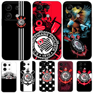 Para Xiaomi Redmi Note 13 5G 4G Global Case Capa De Telefone Preto tpu Corinthians em Oferta na Shopee