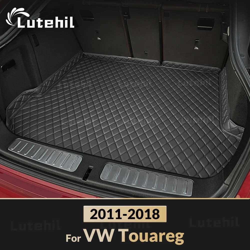 Lether Tapete De Porta-Malas De Carro Para Volkswagen Toureg 2011 2012 2013 2014 2015 2016 2017 2018 Forro De Carga Aces