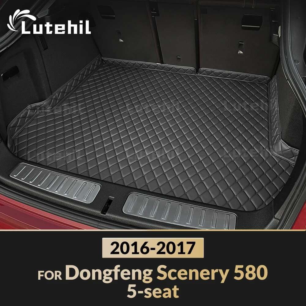 Tapete De Porta-Malas De Carro Para Dongfeng Cenário 580 5 Assentos 2016 2017 Acessórios Personalizados Decoração De Int