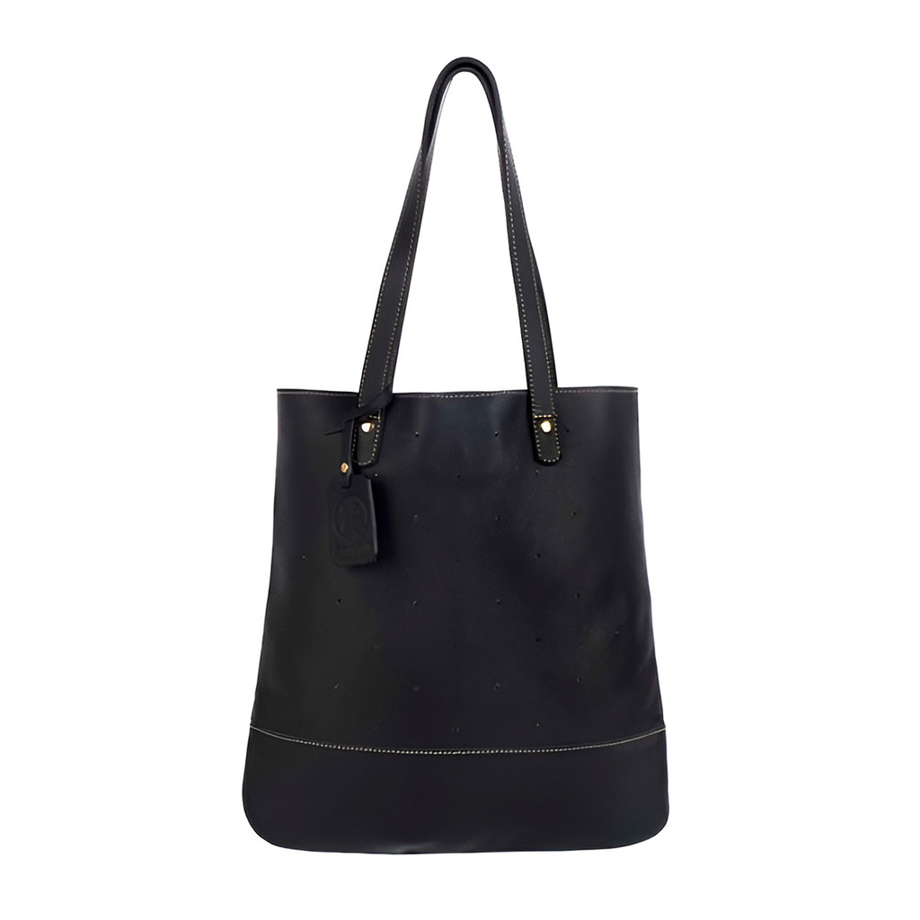 Bolsa de Couro Legítimo Flávia Elegância Resistente Modelo:Preto
