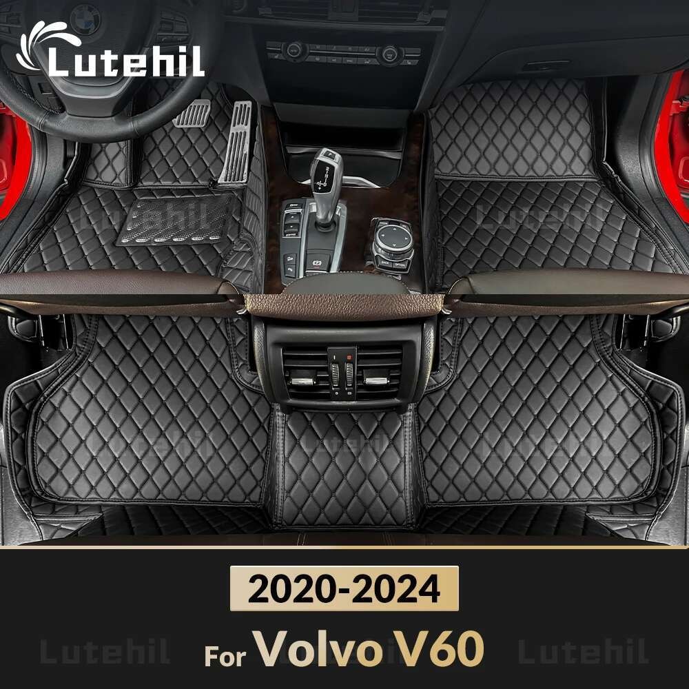 Tapetes De Carro Para Volvo V60 2020 2021 2022 2023 2024 Almofadas De Pé Personalizadas Capa De Tapete De Automóvel Aces