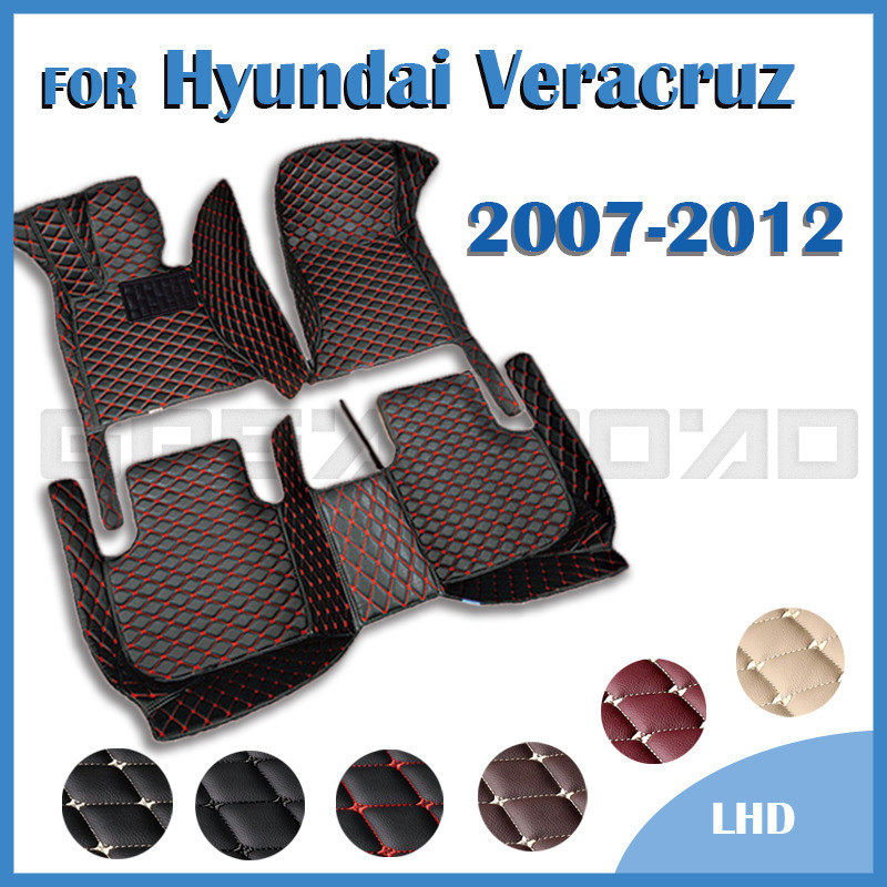 Tapetes De Carro Para Hyundai Veracruz Sete Assentos SUV 2007-2012 Almofadas De Pé De Automóvel Personalizadas Capa De T