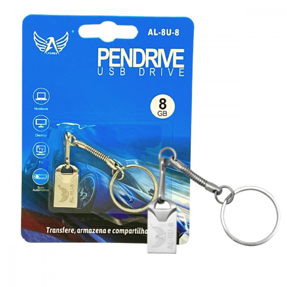 Pendrive Chaveiro 8GB USB Rápido Altomex AL-8U-8