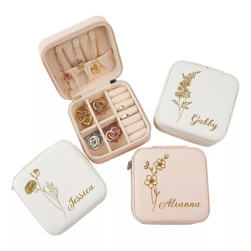 Caixa Porta Joias Compacta Personalizada e Prática