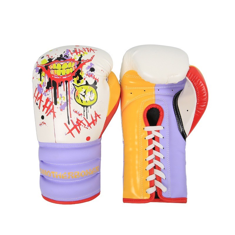 10/12/14OZ Adut MMA Kickboxing Muay Thai Luvas De Boxe Rendas Mulher Artes Marciais Masculinas Treinamento De Perfuração