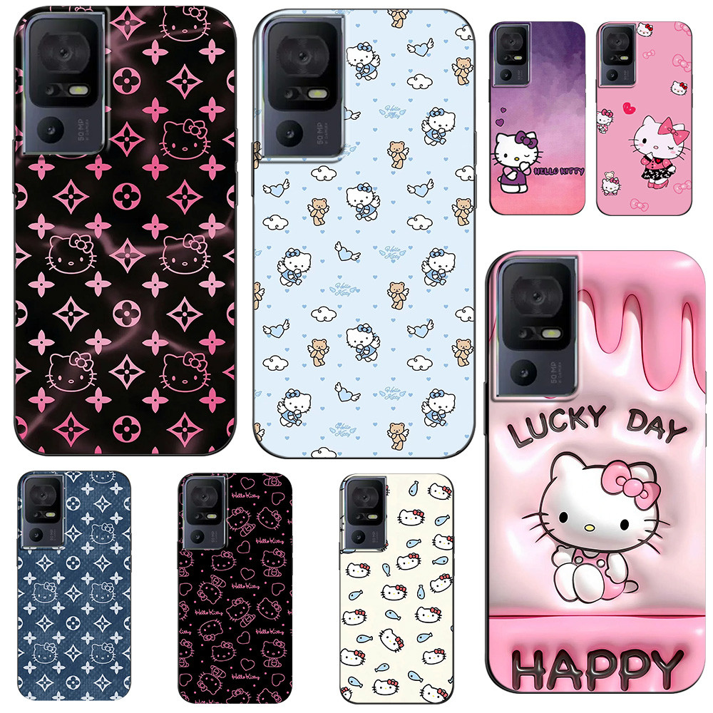 Capinha Rosa Tcl 40 Se Hello Capinha iPhone Fofa Vaquinha Capa Hello Kitty Capinha Kawaii @10012