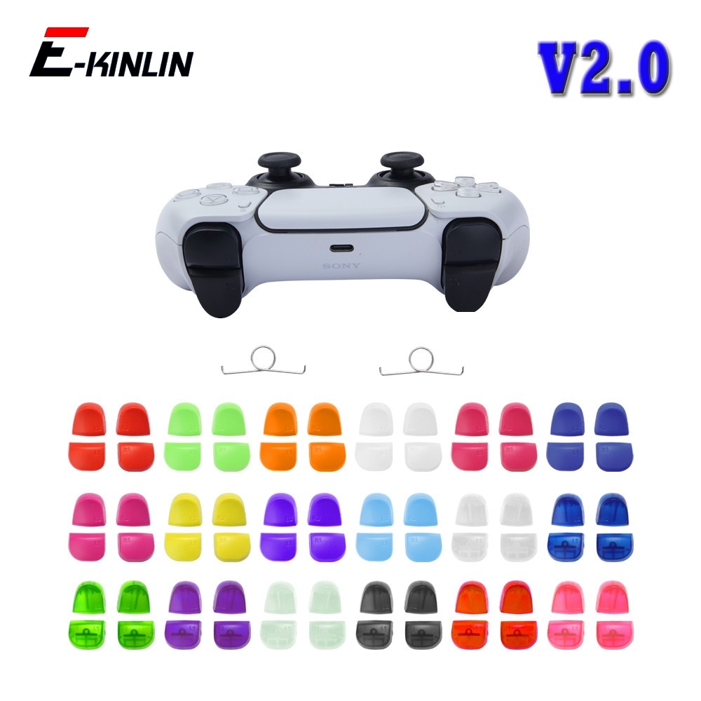 1 Conjunto L1 R1 L2 R2 Botões De Gatilho Botão Mola Molas Chave Para Sony Playstation 5 PS5 Dualsens Controlador V2.0 BD