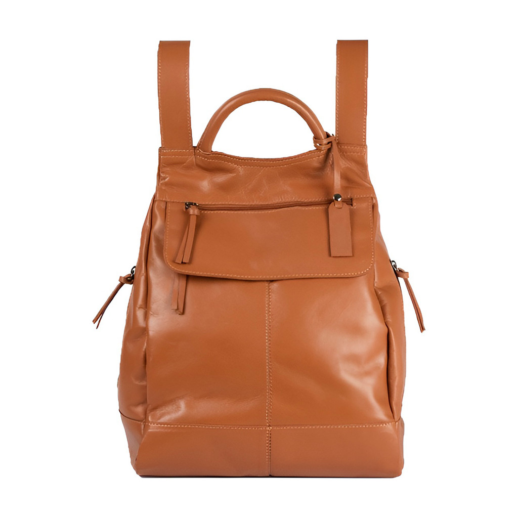 Mochila de Couro Legítimo Modelo Malu Resistente Confortável