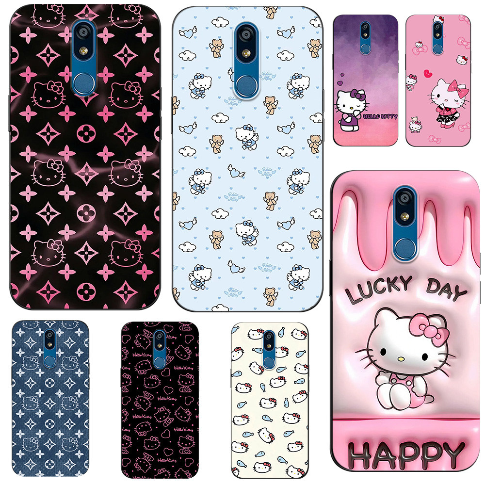 Capinha Rosa Lg X4 2019 / K14 / K12 Plus Hello Capinha iPhone Fofa Vaquinha Capa Hello Kitty Capinha Kawaii @10012