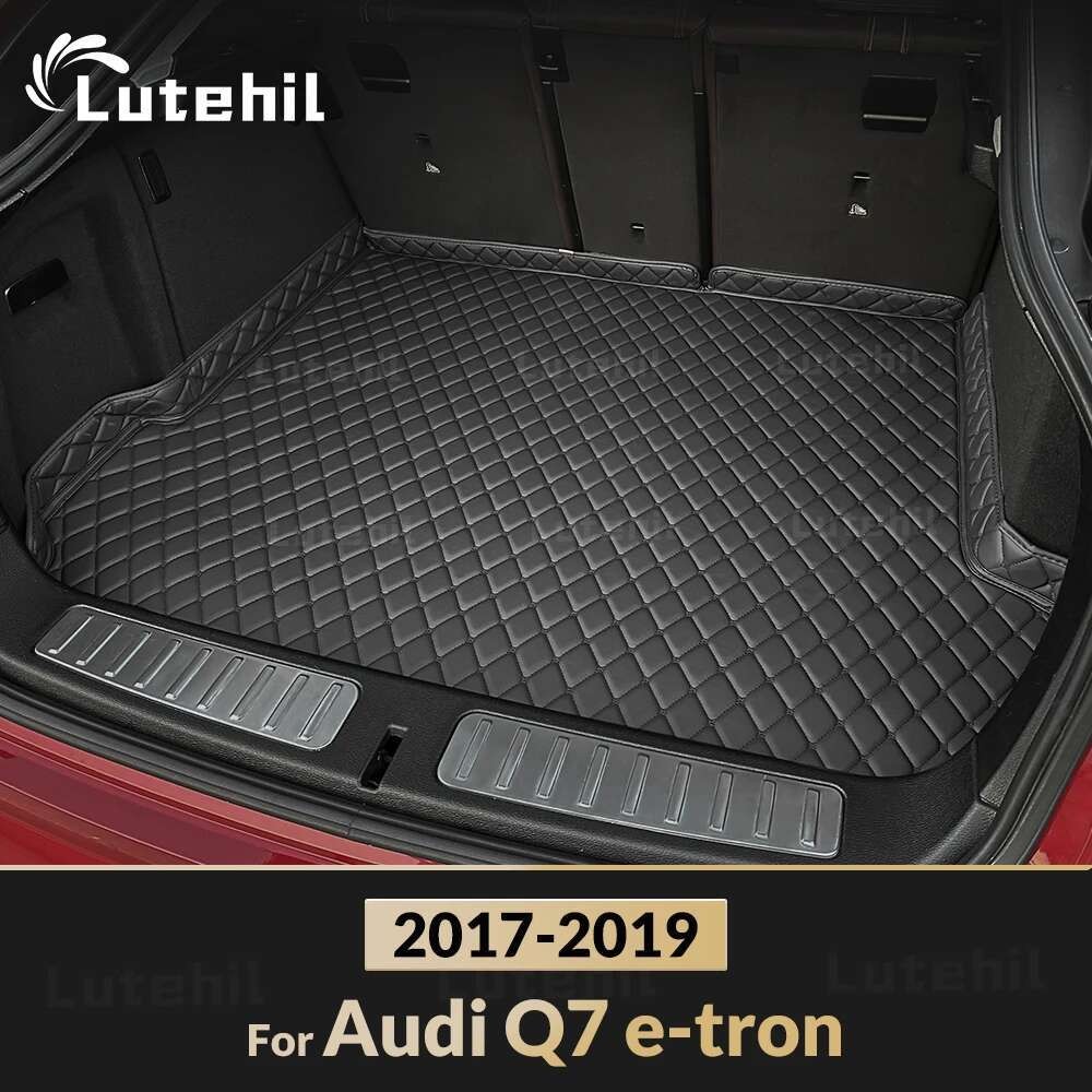 Tapete De Porta-Malas De Carro Para Audi Q7 e-tron 2017 2018 2019 , Forro De Carga Personalizado , Acessórios De Decoraç