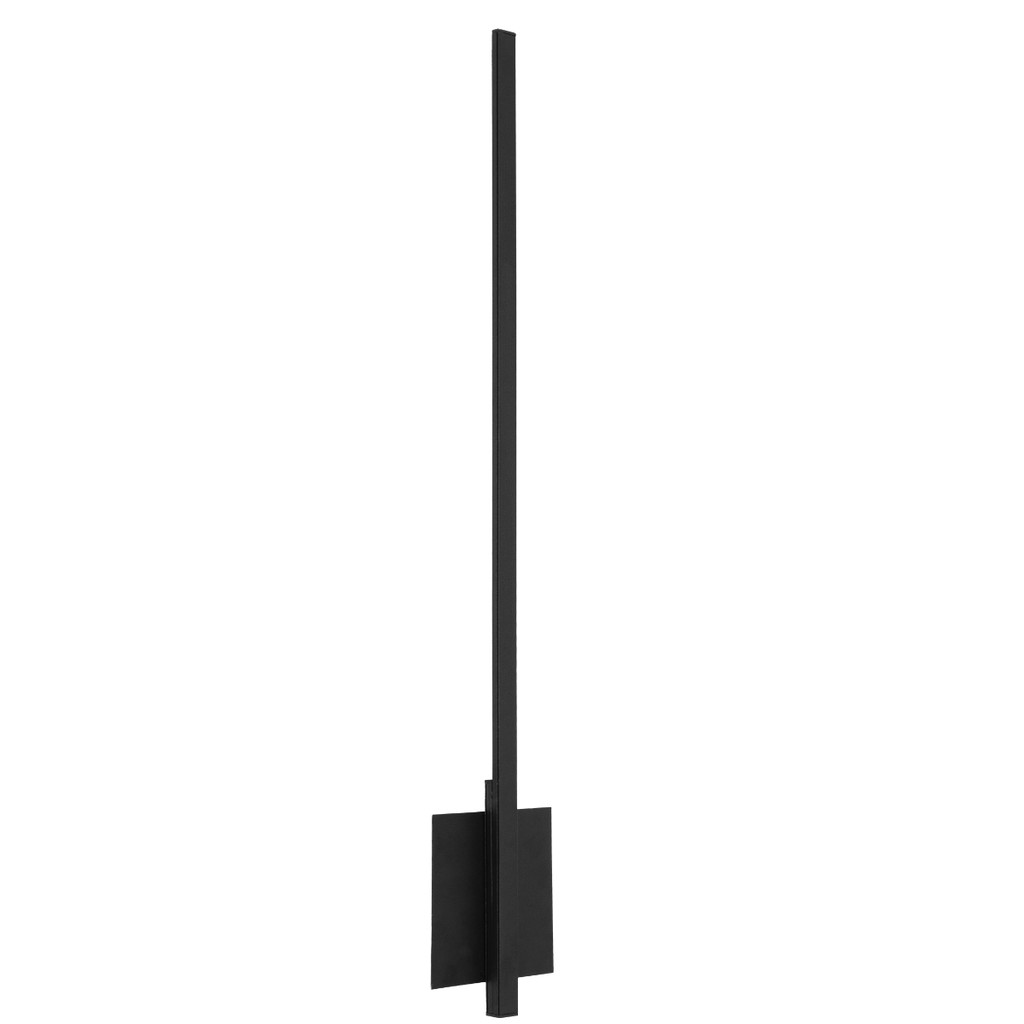 Arandela 65cm Preta 6W 3.000K 127V Uso Externo Arandela Indireta
