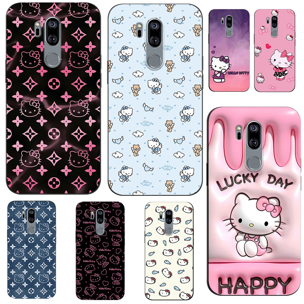 Capinha Rosa Lg G7 Thinq Hello Capinha iPhone Fofa Vaquinha Capa Hello Kitty Capinha Kawaii @10012