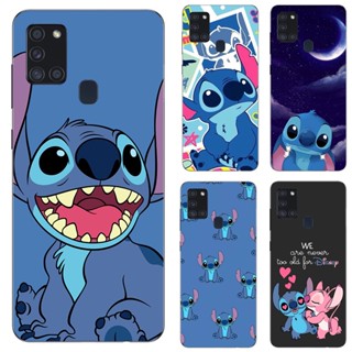 Estojo De Telefone Para Samsung Galaxy A21S Nova Capa De Chegada Lilo & Stitch soft TPU Pintura