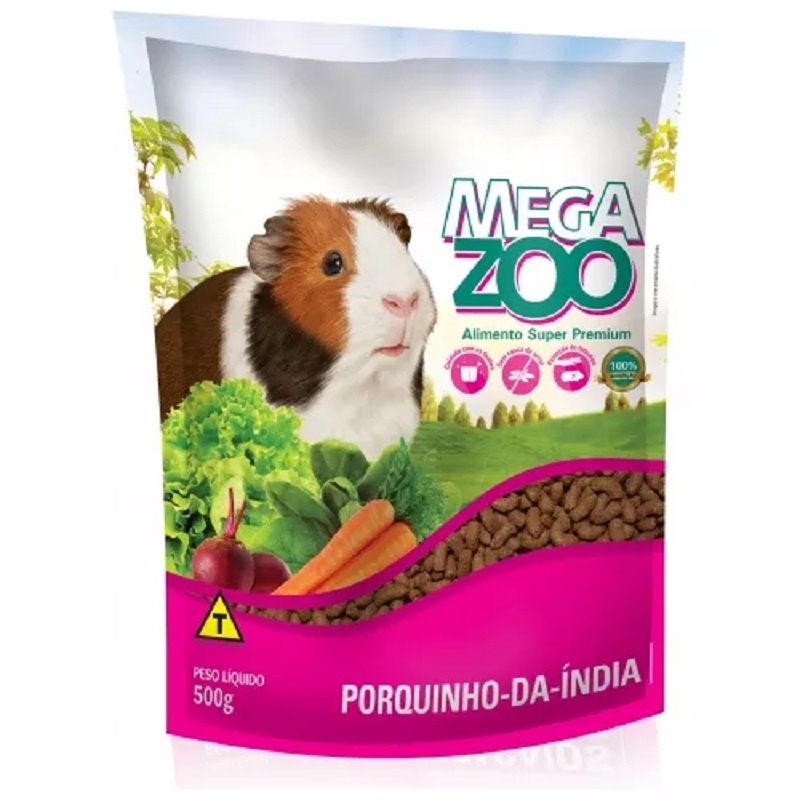 Megazoo Extrusada Porquinho da Índia 500G em Oferta na Shopee