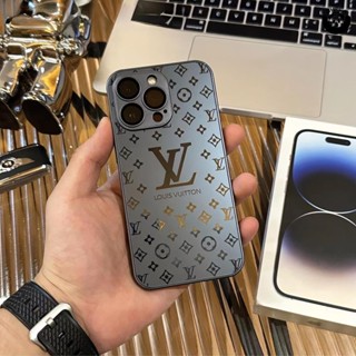 Capa do telefone Vidro de luxo leve adequado para iPhone 15 14 13 12 11 Pro max Caixa do telefone Vidro fosco temperado Gofragem de luxo resistente a arranhões
