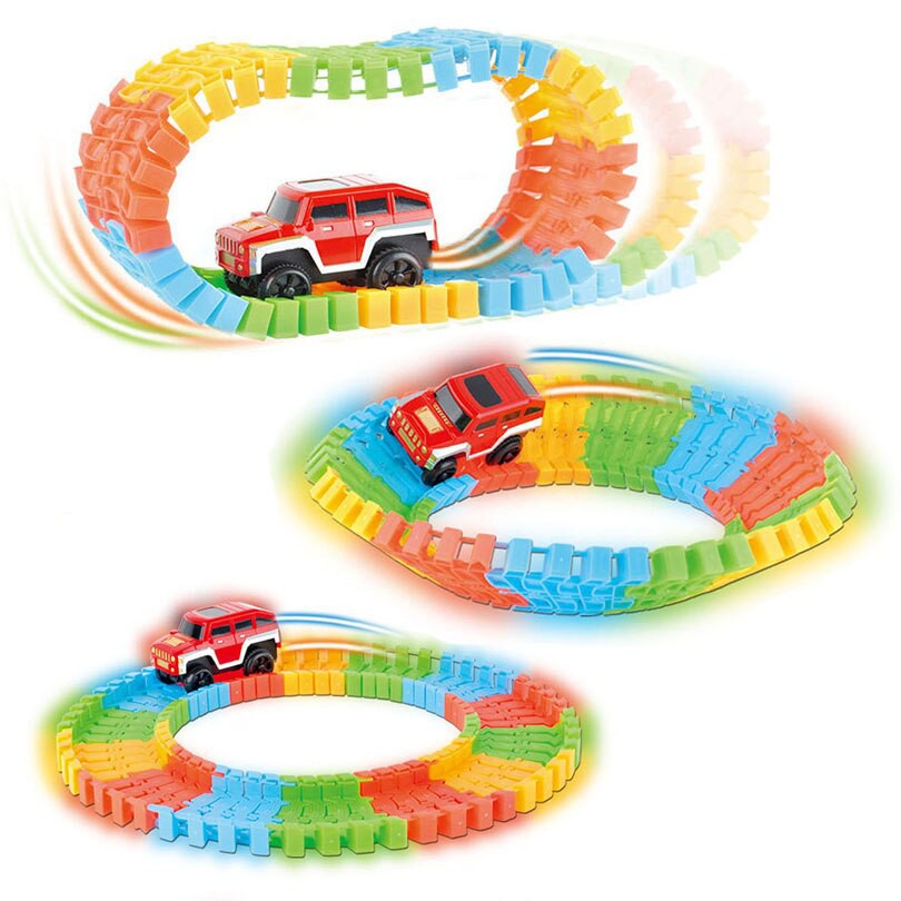 Brinquedo Divertido Trilha Maluca Pista De Carrinhos Infantil Stunt Track Car Oferta Promoção Barato Imperdível Pista De Carrinhos Brinquedo Corrida Infantil + 2 Carrinhos Pista Baby Animal