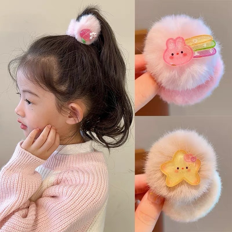 1PCS Bolas De Pêlo Coloridas Fofas Animais De Estimação Faixas Elásticas Para Crianças Acessórios em Oferta na Shopee