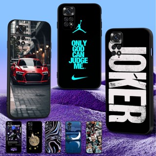 Para Xiaomi Redmi Nota 11 4G/11S 4G Caixa Global Capa Traseira Do Telefone Preto tpu joker car cat