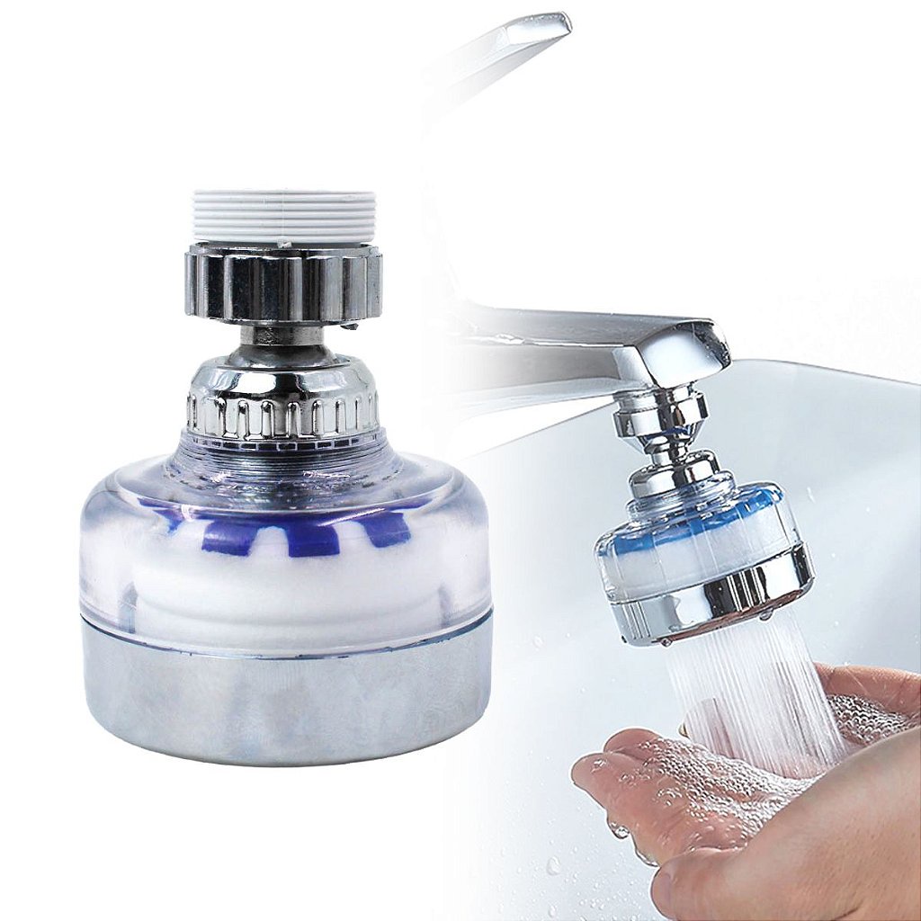 Extensor De Torneira De Cozinha Pulverizador De Torneira De Cozinha Filtro 360º  Chuveirinho de Água