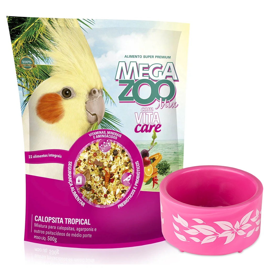 Megazoo Mix de Sementes Calopsita Tropical com Vita Care(500g) em Oferta na Shopee