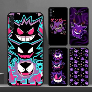 Estojo Para Telefone Samsung A11 A12 A13 A14 A21S A22 A21 A23 A54 Pokemon Gengar Macio Preto