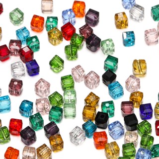 St.kunkka 50pcs Diamante de Cristal Quadrado de 4mm para Acessórios de Jóias Artesanais