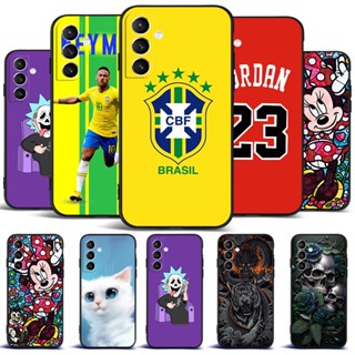 Para Samsung Galaxy A14 5G 4G Capa Traseira Do Telefone Soft Silicone Protective Black Tpu Case Equipe De Futebol De brasil 23