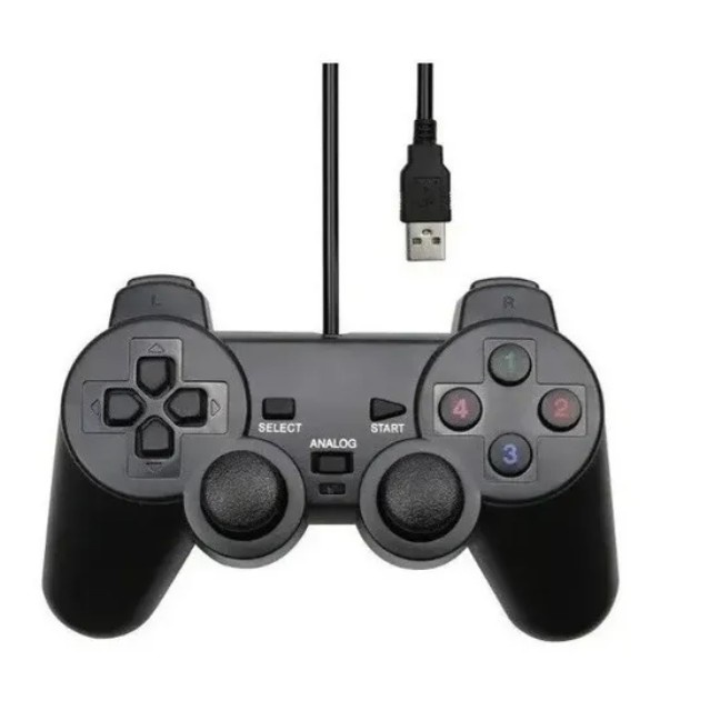 Usb gamepad joystick para ps3 pc windows android linux retroflag com fio controlador remoto para sony