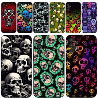 Estojo Para Samsung Galaxy A05 A05S M14 A15 A25 Capa De Silicone Macia Telefone Caveira Preta tpu Interessante