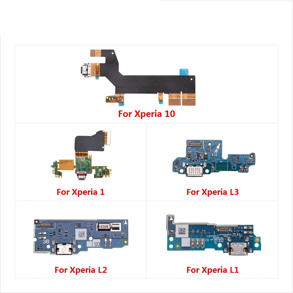 Peças De Cabo Flexível Da Placa Porta Doca Do Carregador De Carregamento USB Para Sony Xperia 10 1 L3 L2 L1