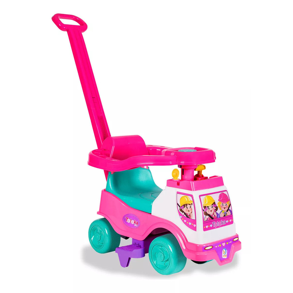 Totoka Carrinho Andador Triciclo Totoca Infantil Rosa