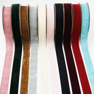 (10m/Rolo) Roupas De Fita De Veludo Artesanal De 25mm , Combinada Com Decoração De Mesa De Casamento , Produção De Grava em Oferta na Shopee
