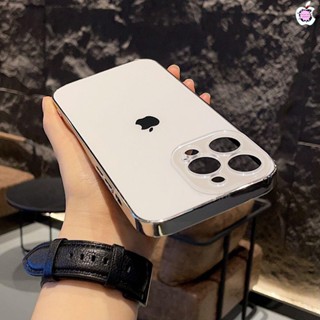 Capa de luxo com moldura de silicone acrílico à prova de quedas para iPhone 15 Pro Max 14 13 12 11 Pro Max 15 Plus