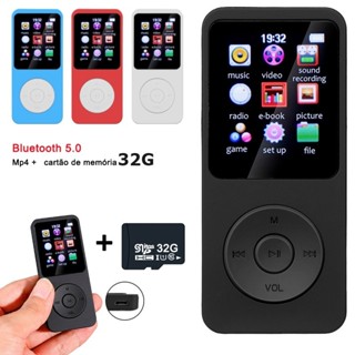 Bluetooth 5.0 MP3 MP4 Player HIFI Music Speakers Sport MP4 Media FM Leitor De Rádio Voz Ebook Com Cartões De 32GB