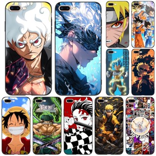 Estojo Para iphone 7 PLUS 8 Proteção À Prova De Choque Tpu Silicone Macio Preto Anime De Aventura Japonês