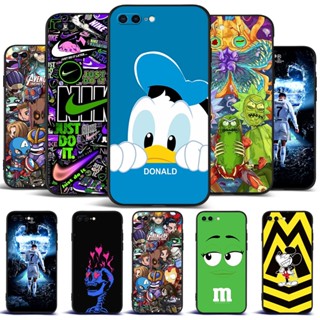 Estojo Para iphone 7 PLUS 8 Proteção À Prova De Choque Tpu Soft Silicone Preto donald car funy